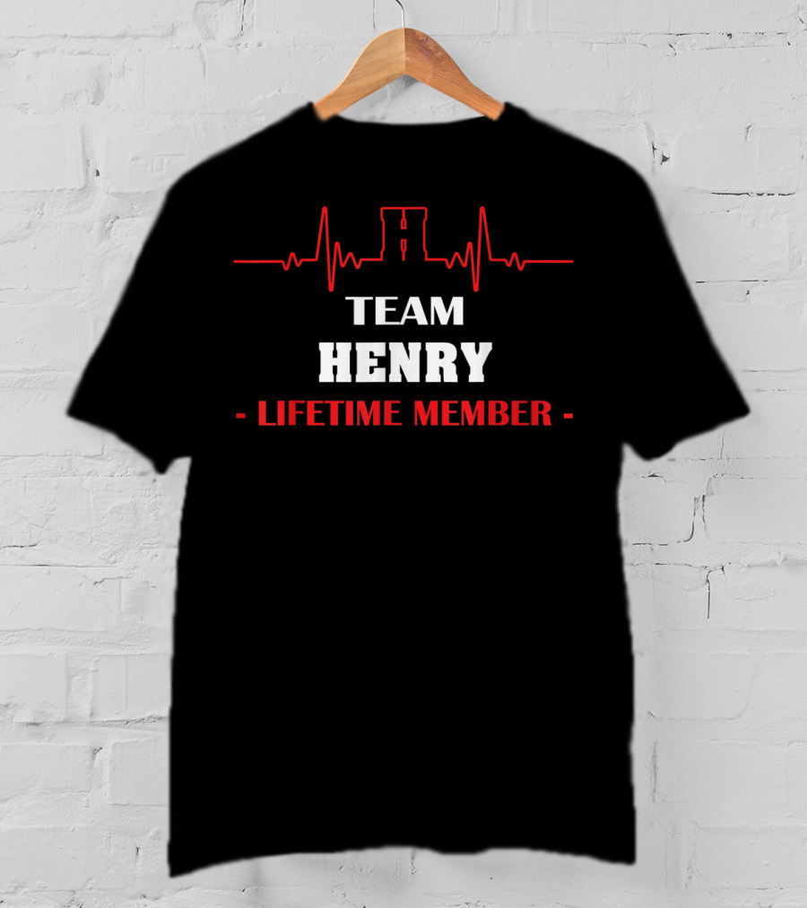 Team Henry Lifetime Member Heartbeat T-Shirt