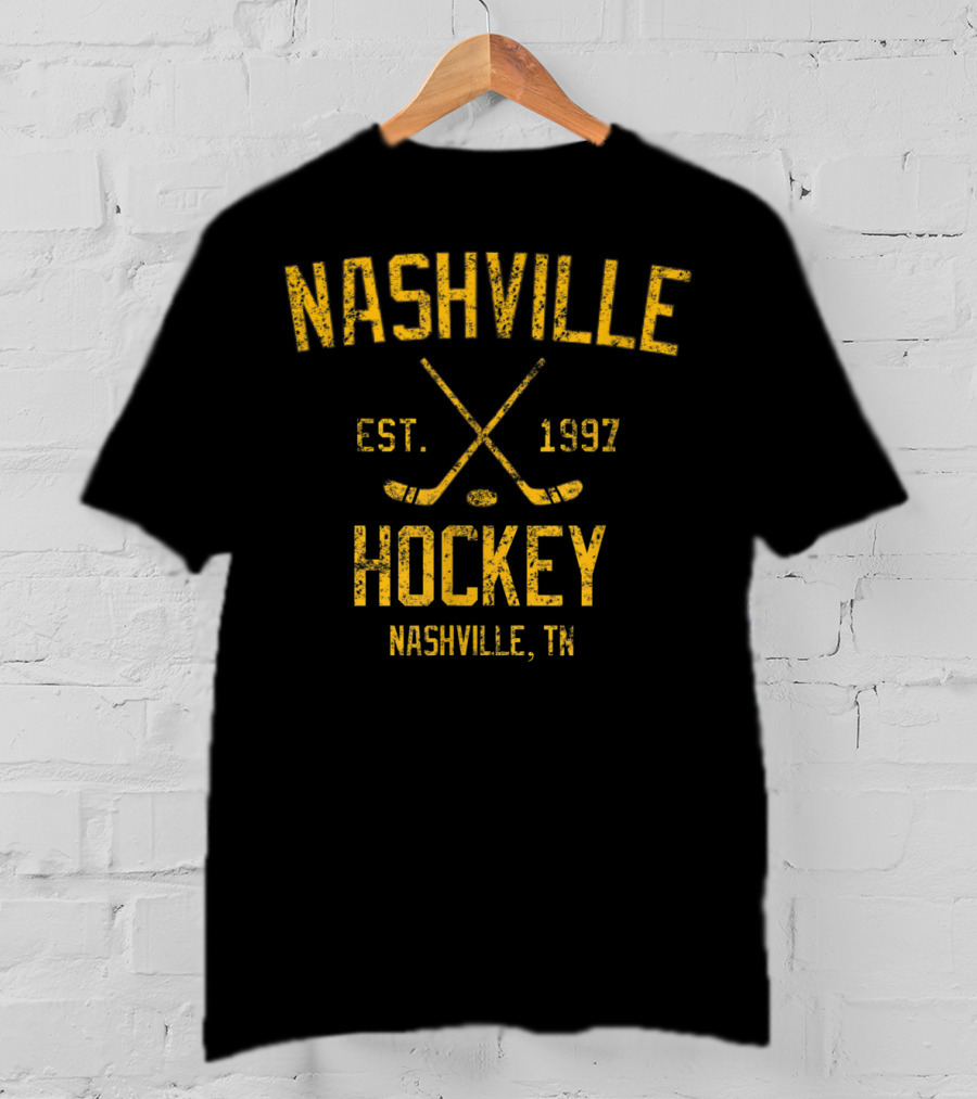 Nashville Hockey Est. 1997 Nashville TN Vintage T-Shirt