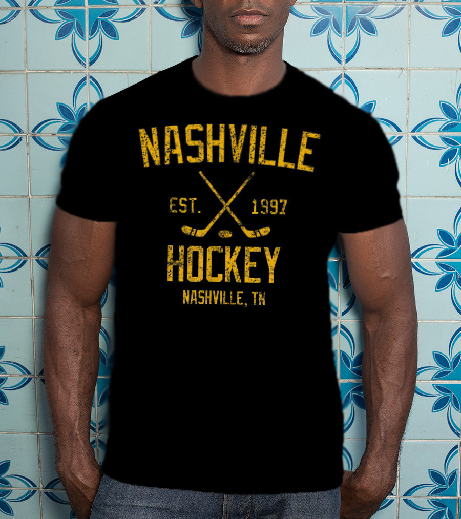 Nashville Hockey Est. 1997 Nashville TN Vintage T-Shirt