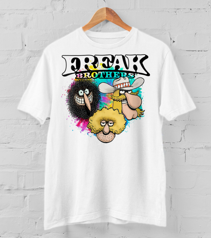 Freak Brothers Colorful Trio Faces T-Shirt
