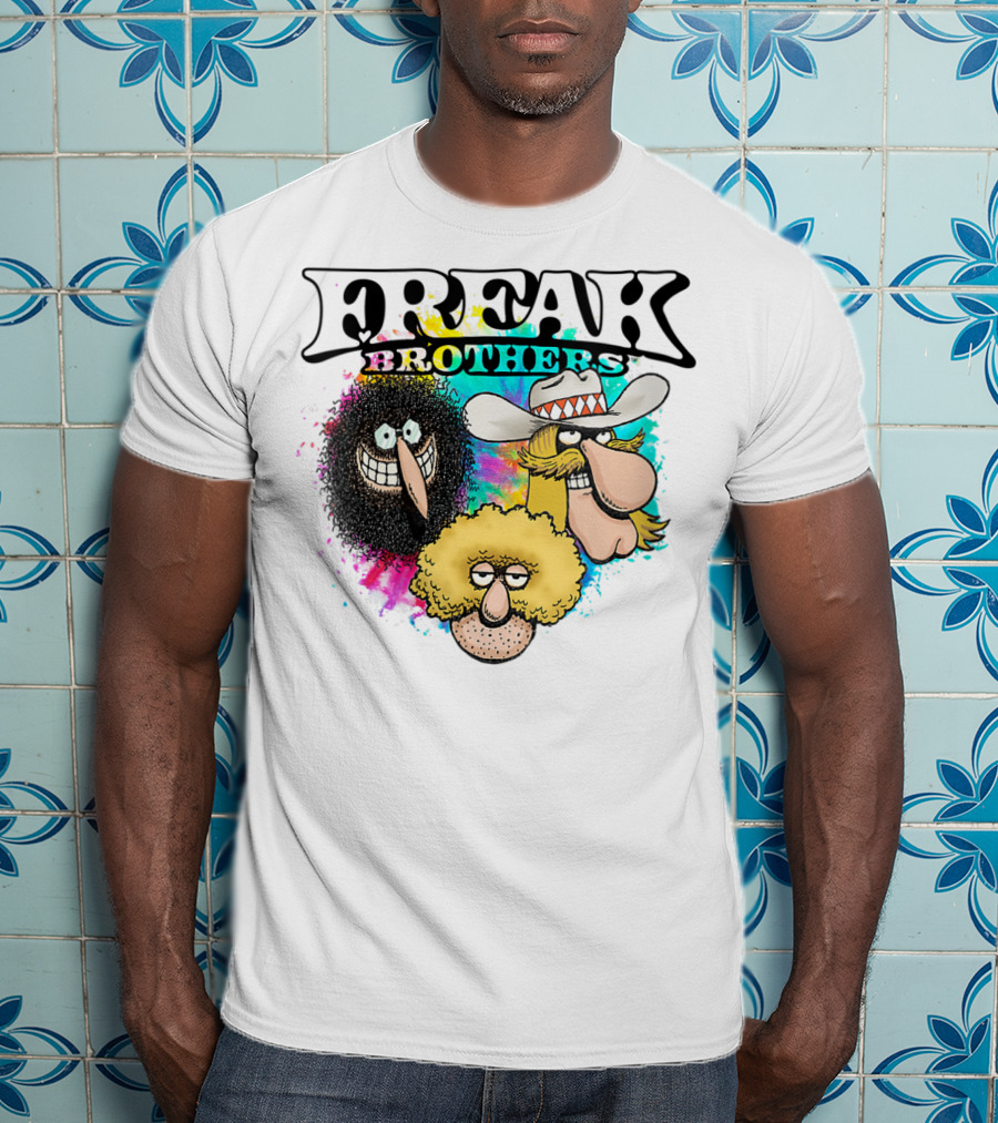 Freak Brothers Colorful Trio Faces T-Shirt