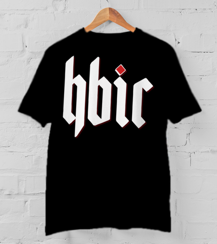Hbic Gothic Style Text With Red Diamond Accent T-Shirt