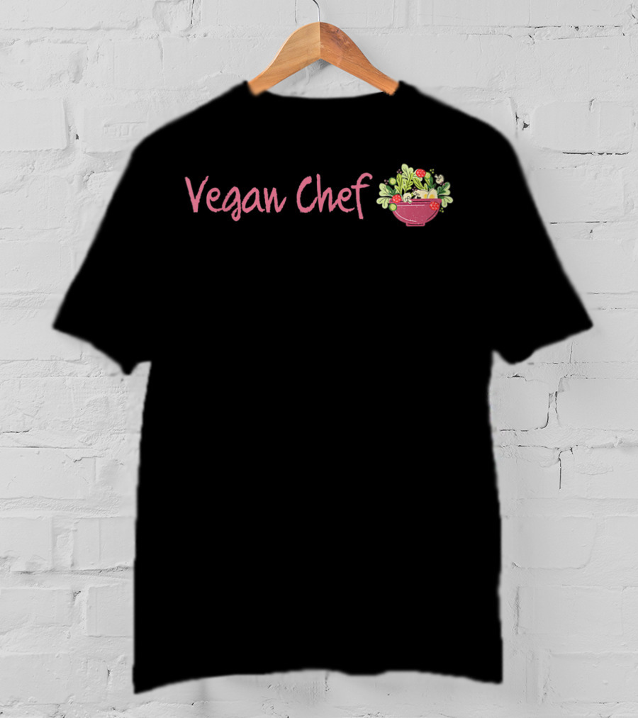 Vegan Chef Raw Food Salad Bowl T-Shirt