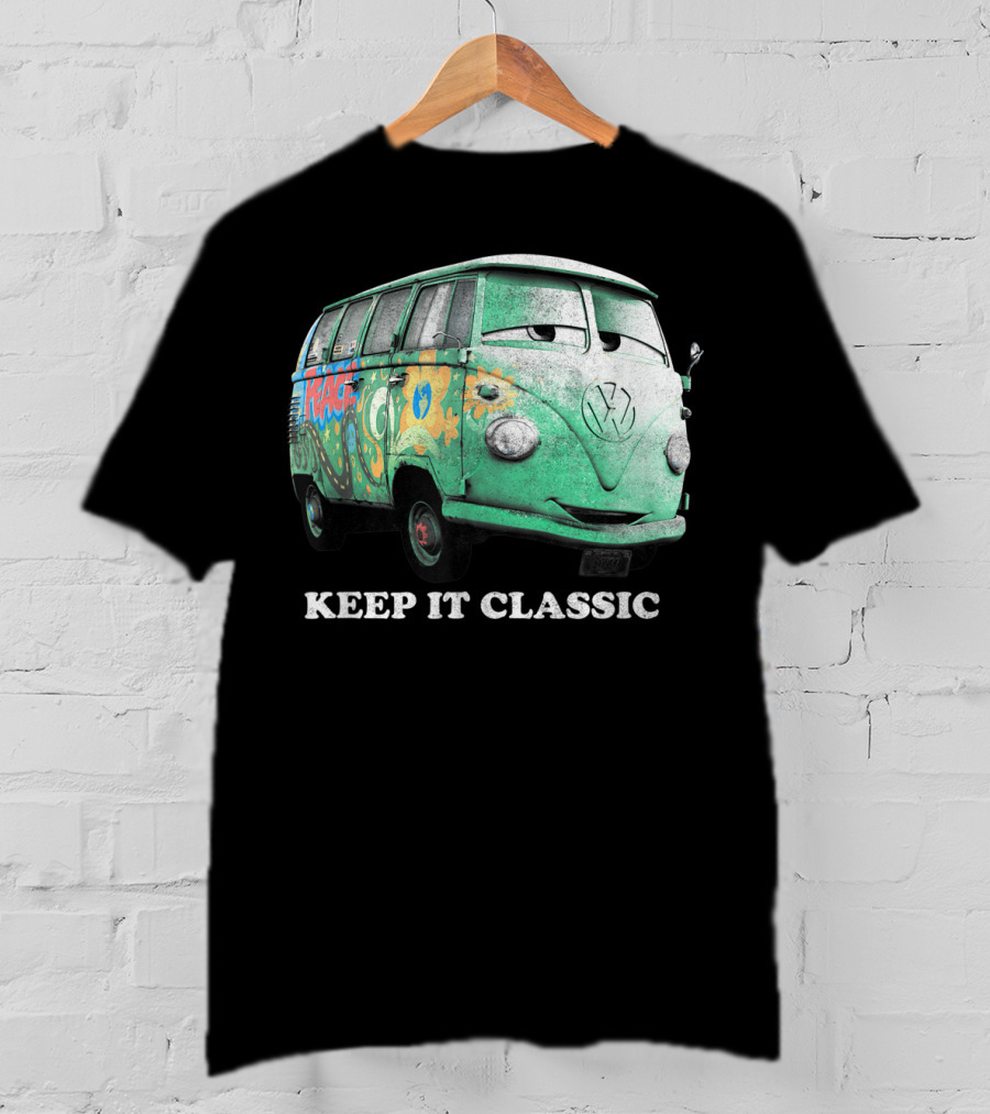 Disney Pixar Cars Fillmore Keep It Classic Volkswagen Van T-Shirt