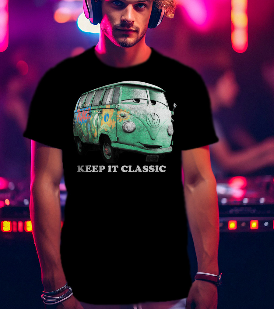 Disney Pixar Cars Fillmore Keep It Classic Volkswagen Van T-Shirt