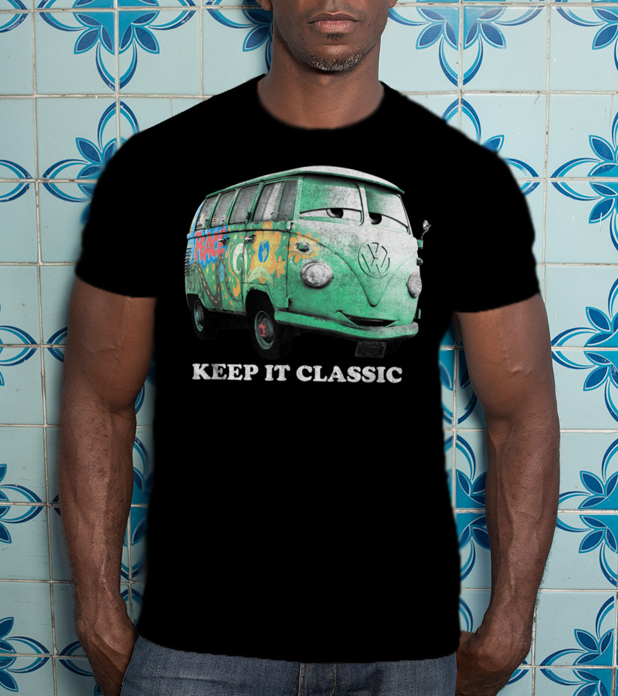 Disney Pixar Cars Fillmore Keep It Classic Volkswagen Van T-Shirt