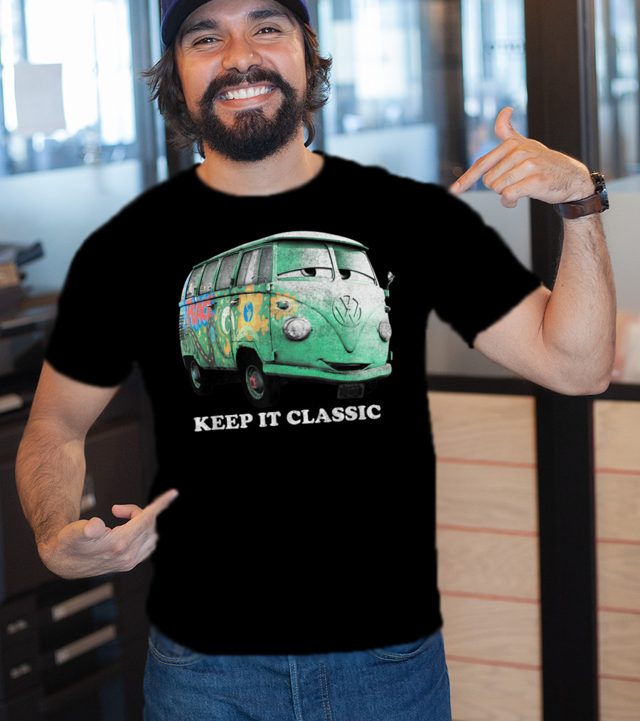 Disney Pixar Cars Fillmore Keep It Classic Volkswagen Van T-Shirt