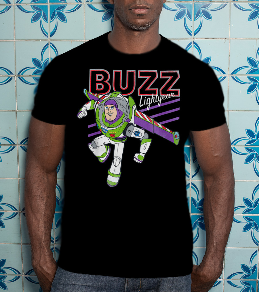 Buzz Lightyear Disney Pixar Toy Story 4 Classic Retro Look T-Shirt