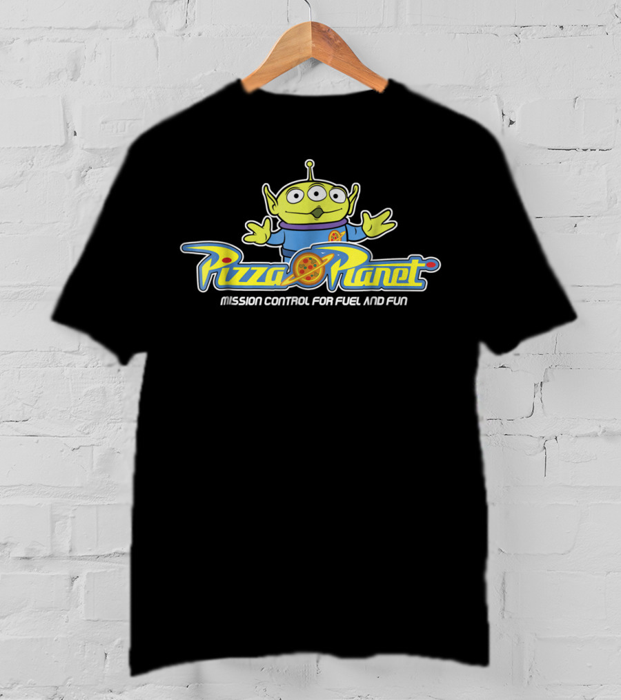 Pizza Planet Alien Mission Control For Fuel And Fun Disney Pixar Toy Story T-Shirt