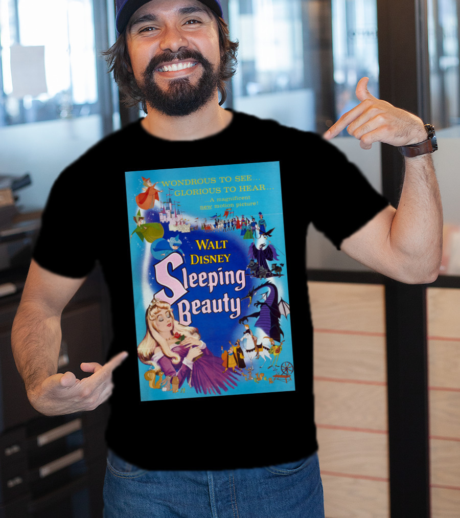 Walt Disney Sleeping Beauty Wondrous To See Glorious To Hear Motion Picture T-Shirt
