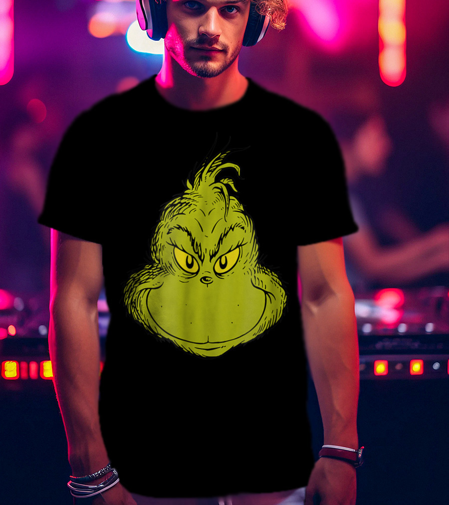 Dr Seuss Grinch Classic Face T-Shirt