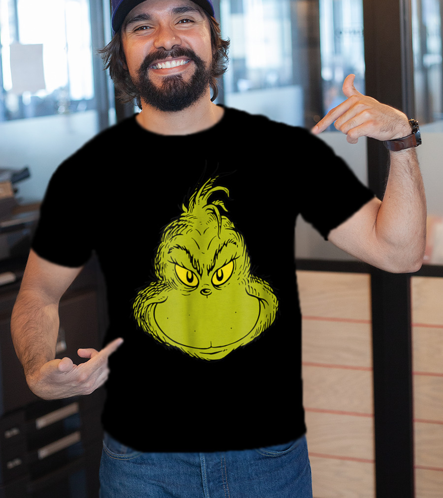 Dr Seuss Grinch Classic Face T-Shirt