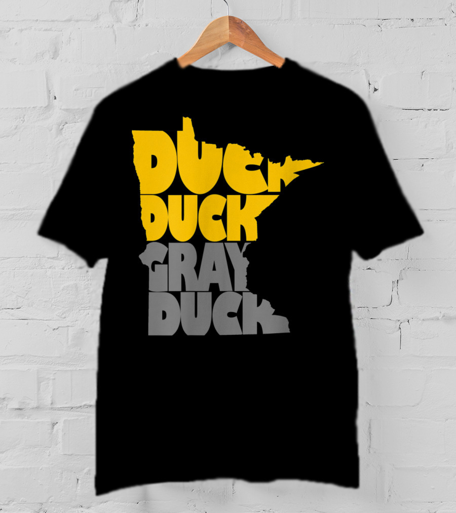 Duck Duck Gray Duck Minnesota Map T-Shirt