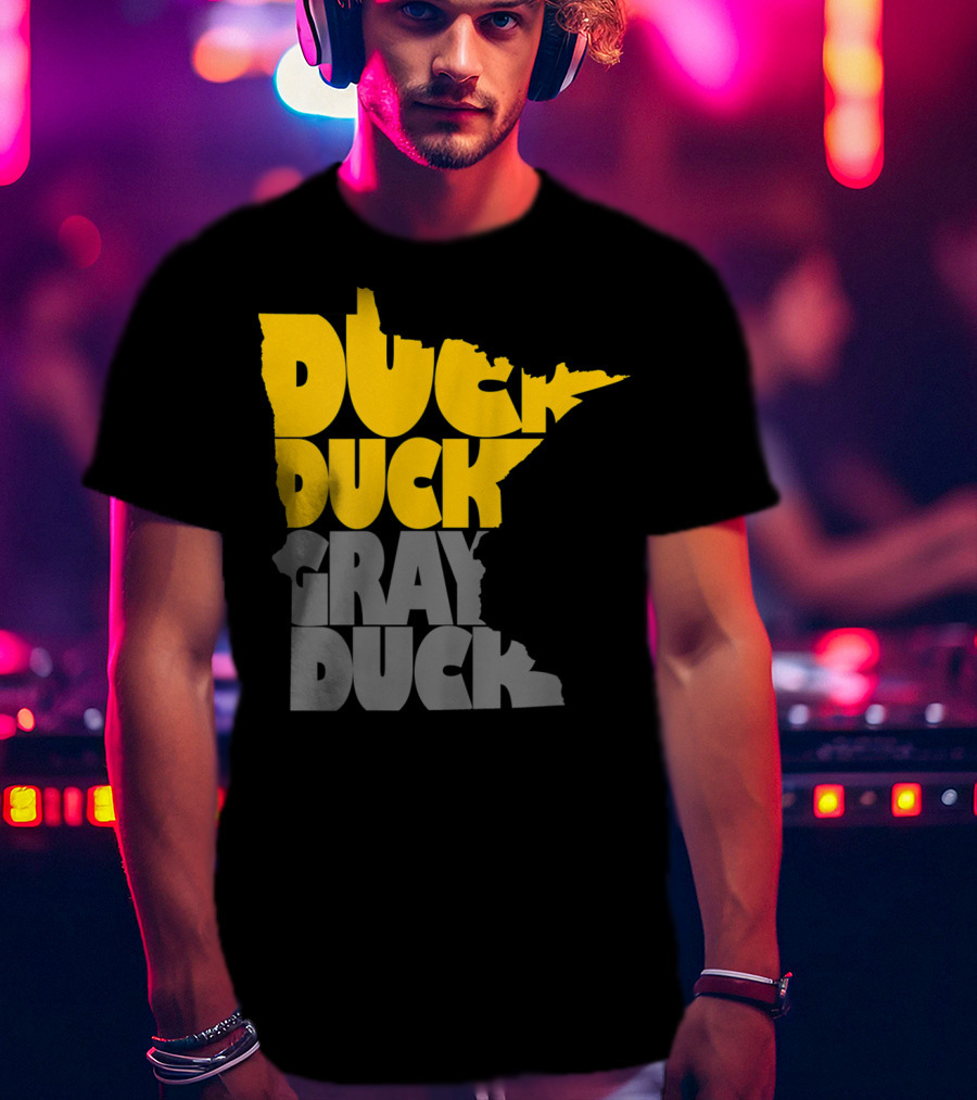 Duck Duck Gray Duck Minnesota Map T-Shirt