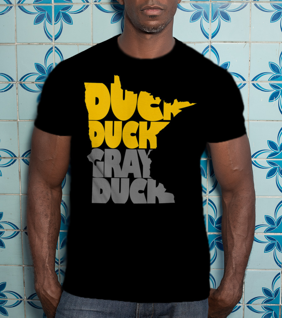 Duck Duck Gray Duck Minnesota Map T-Shirt