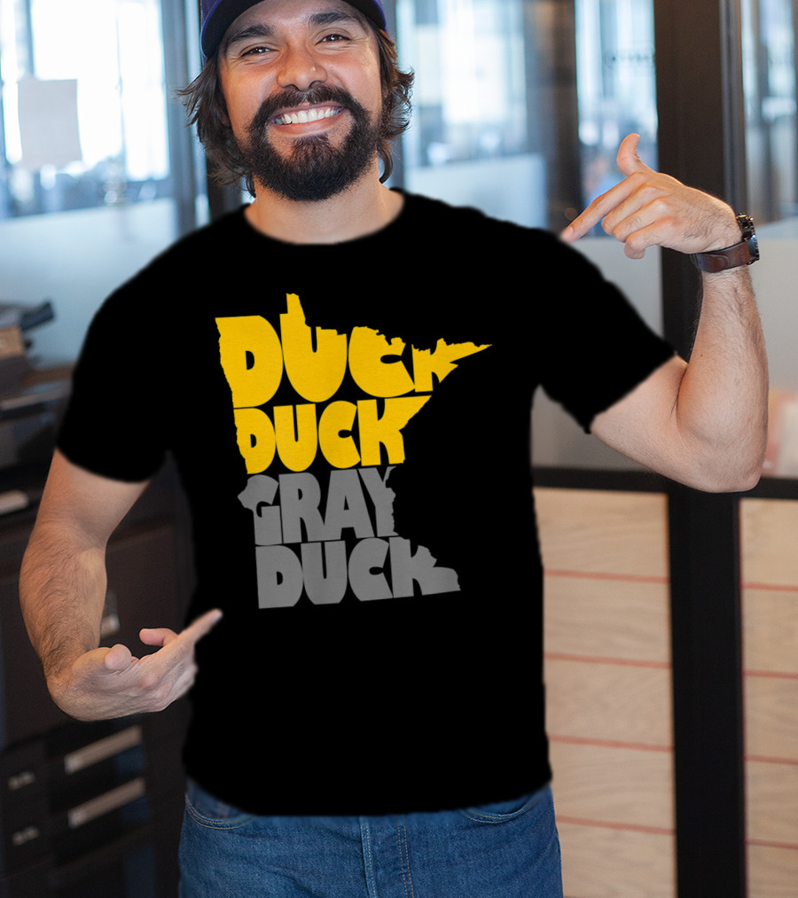 Duck Duck Gray Duck Minnesota Map T-Shirt