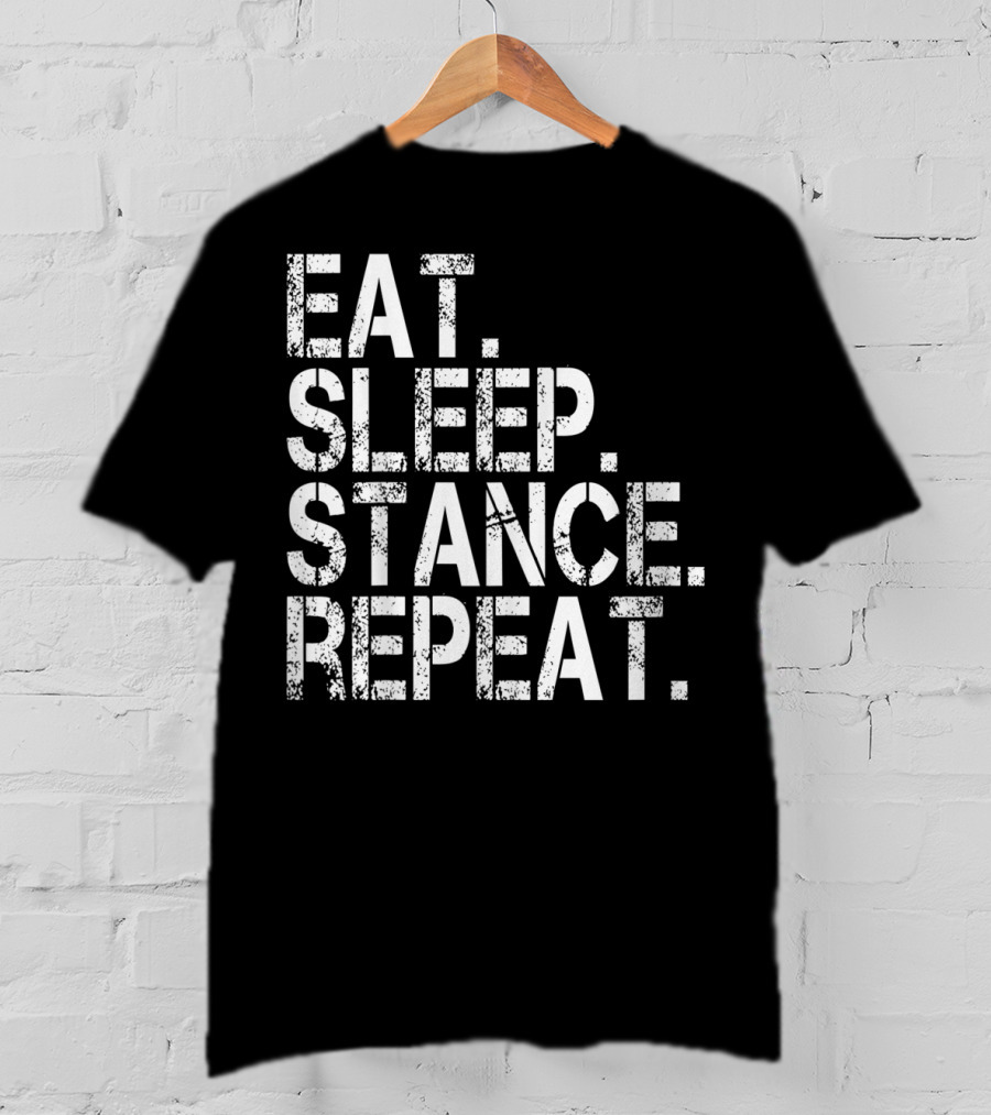 Eat Sleep Stance Repeat JDM Euro Classic Show Stance Life T-Shirt