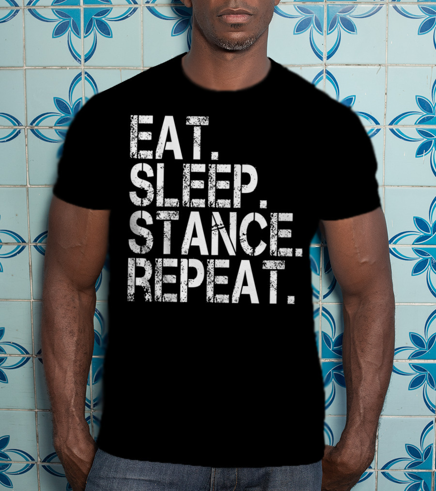 Eat Sleep Stance Repeat JDM Euro Classic Show Stance Life T-Shirt