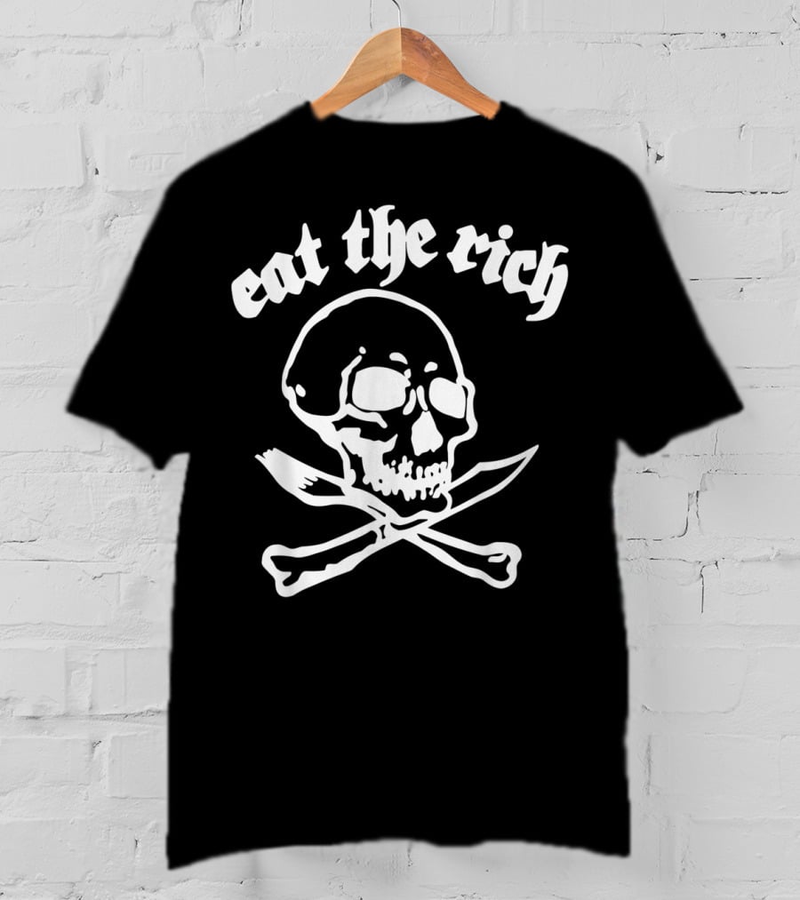 Eat The Rich Skull Crossbones Classic Rock T-Shirt