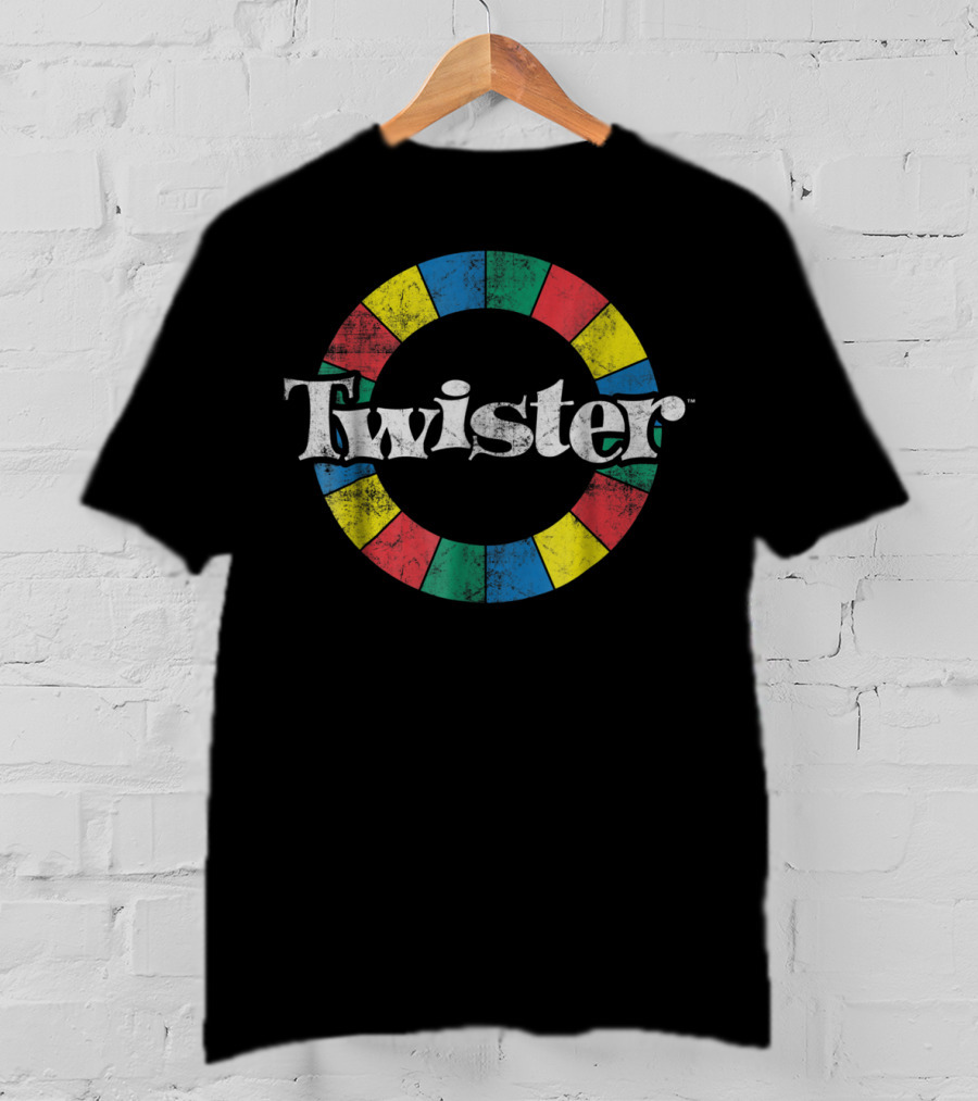 Twister Game Hasbro Colorful Circle T-Shirt