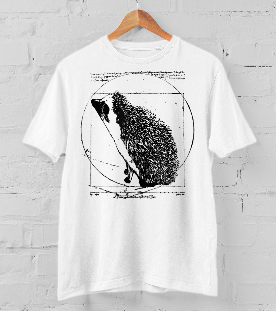 Vitruvian Hedgehog Vintage T-Shirt