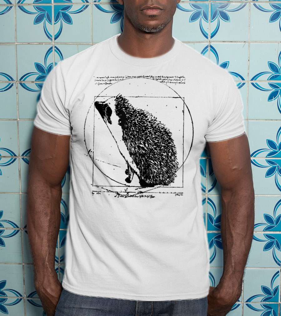 Vitruvian Hedgehog Vintage T-Shirt