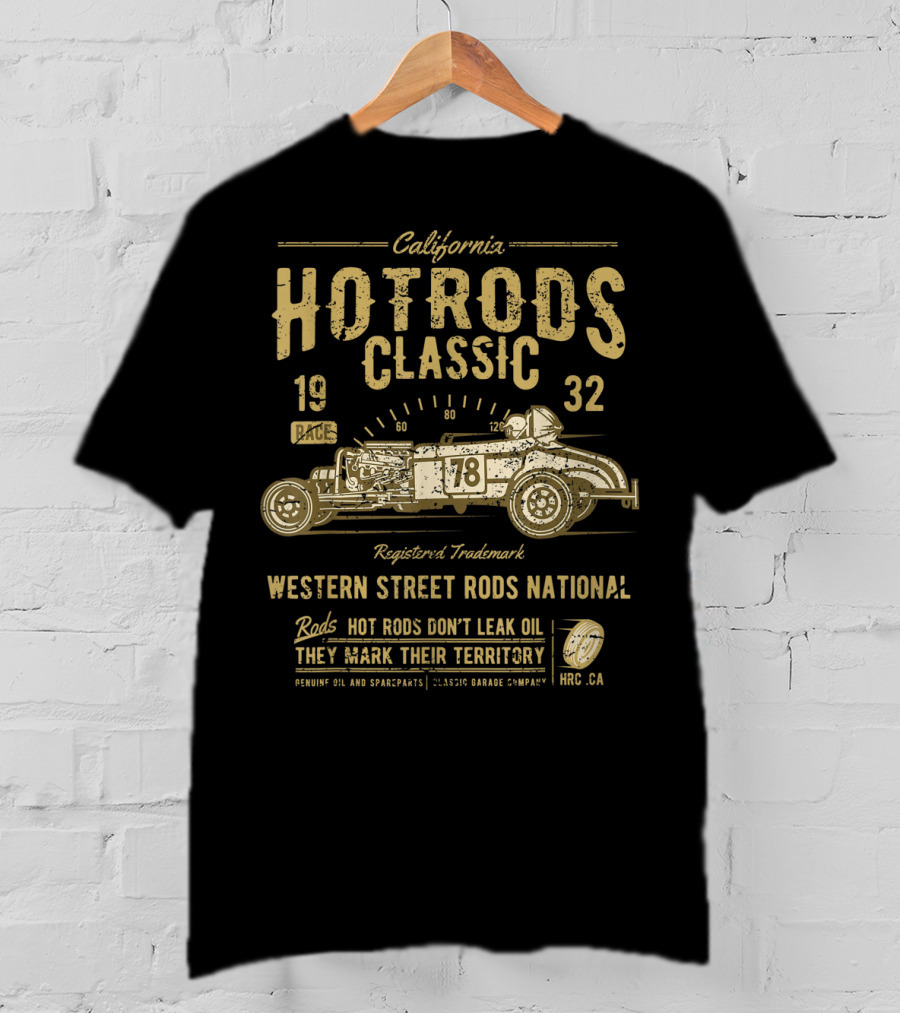 California Hot Rods Classic 1932 Western Street Rods National Race T-Shirt