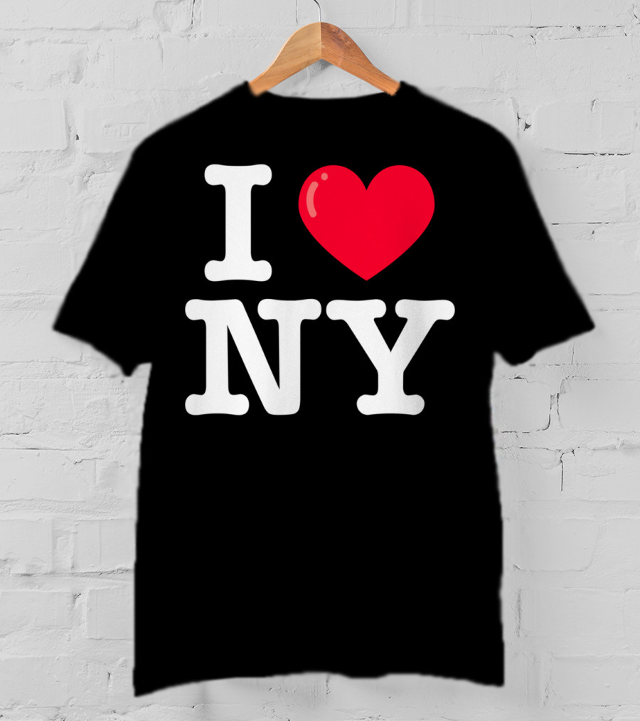 I Heart NY Classic Typewriter Font T-Shirt