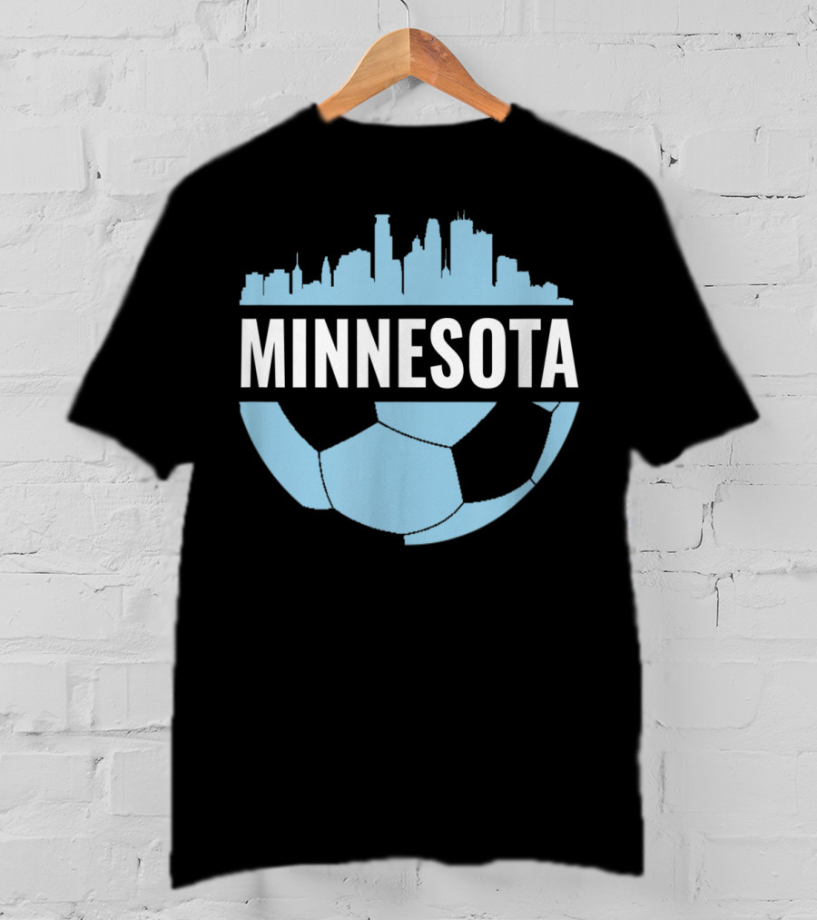 Minnesota Soccer Pride Futbol Skyline T-Shirt