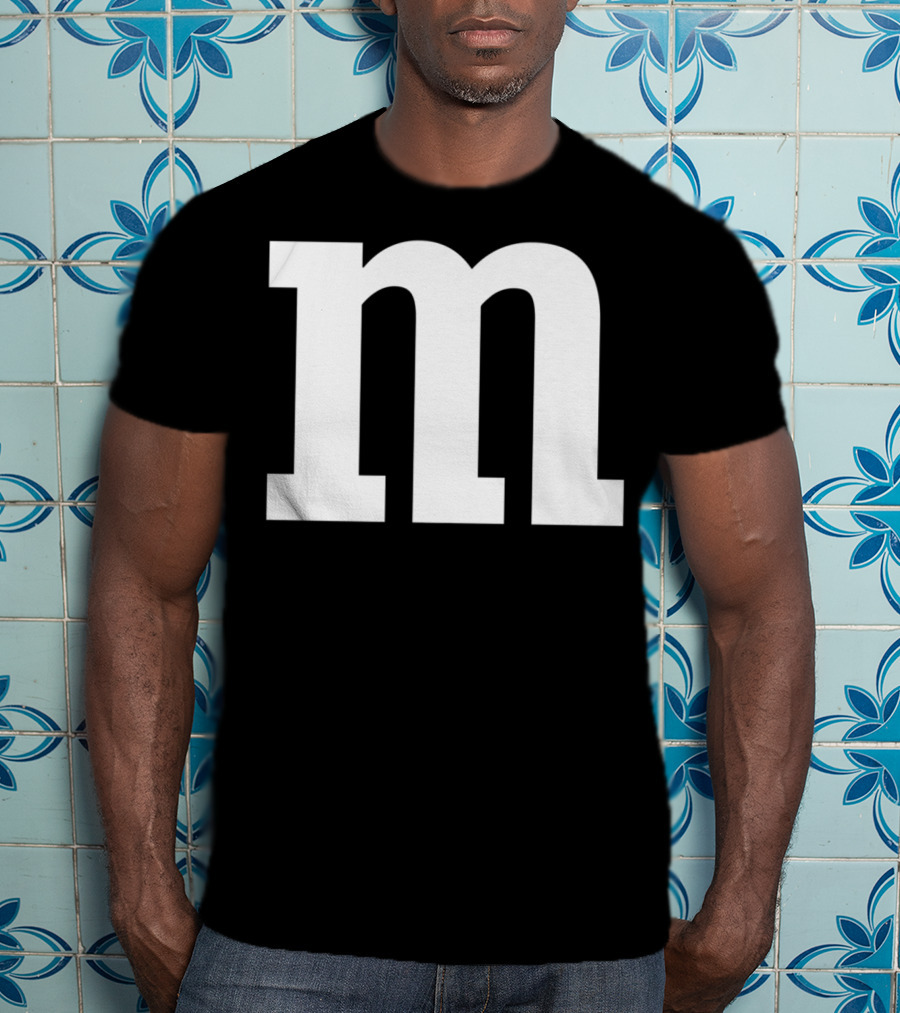 Lower Case Alphabet M Bold Typography T-Shirt