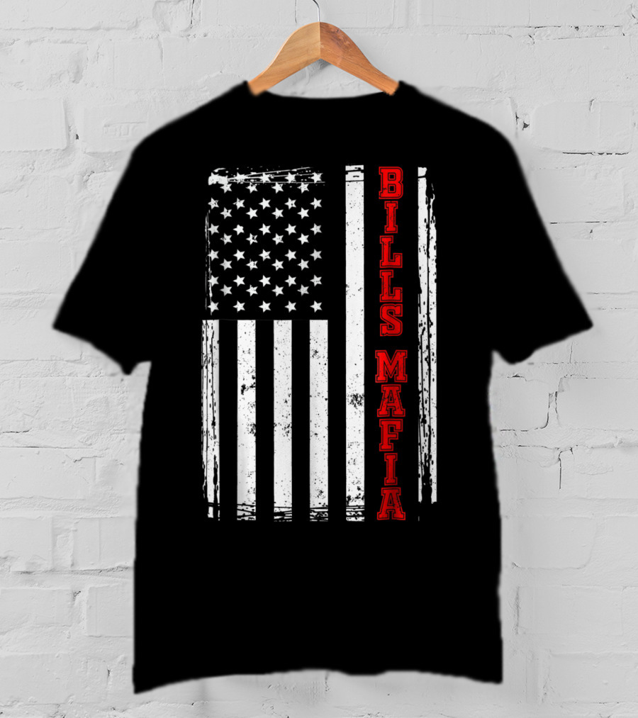 Bills Mafia USA Flag Buffalo T-Shirt