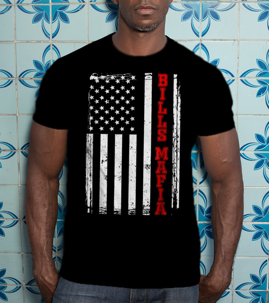 Bills Mafia USA Flag Buffalo T-Shirt
