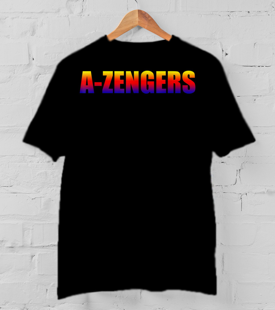 A-Zengers Marvel Parody Avengers Text T-Shirt