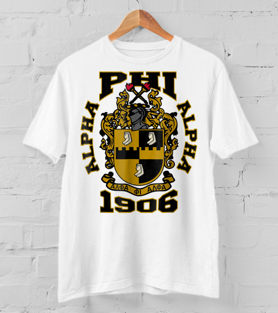 Alpha Phi Alpha Fraternity Crest 1906 ΑΦΑ T-Shirt