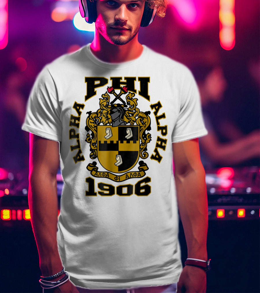 Alpha Phi Alpha Fraternity Crest 1906 ΑΦΑ T-Shirt