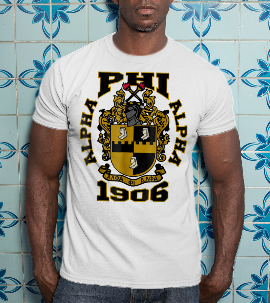 Alpha Phi Alpha Fraternity Crest 1906 ΑΦΑ T-Shirt
