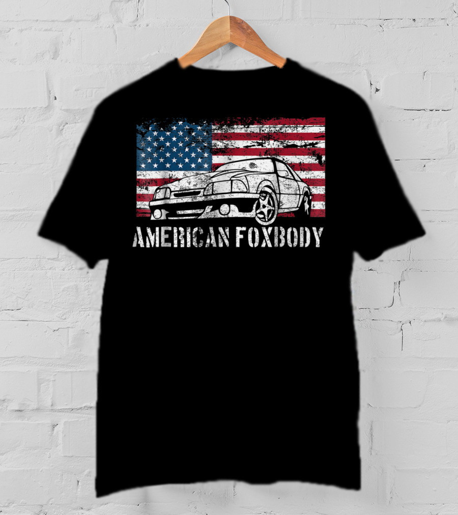 American Foxbody Muscle Car Flag T-Shirt