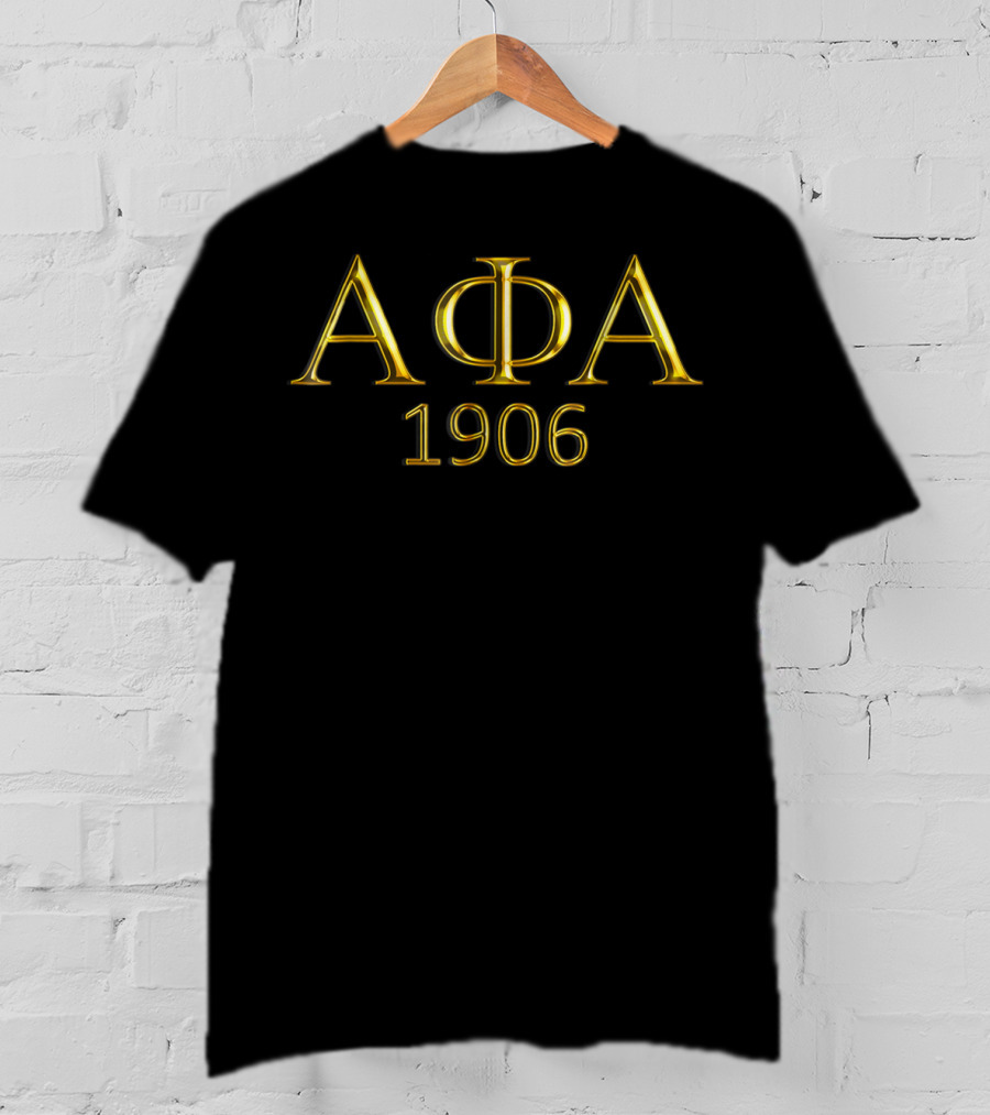 Alpha Phi Alpha ΑΦΑ 1906 Fraternity Greek Letters T-Shirt