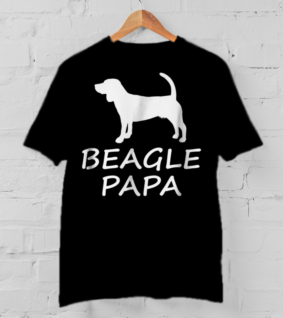 Beagle Papa Funny Beagle Lover Dog T-Shirt