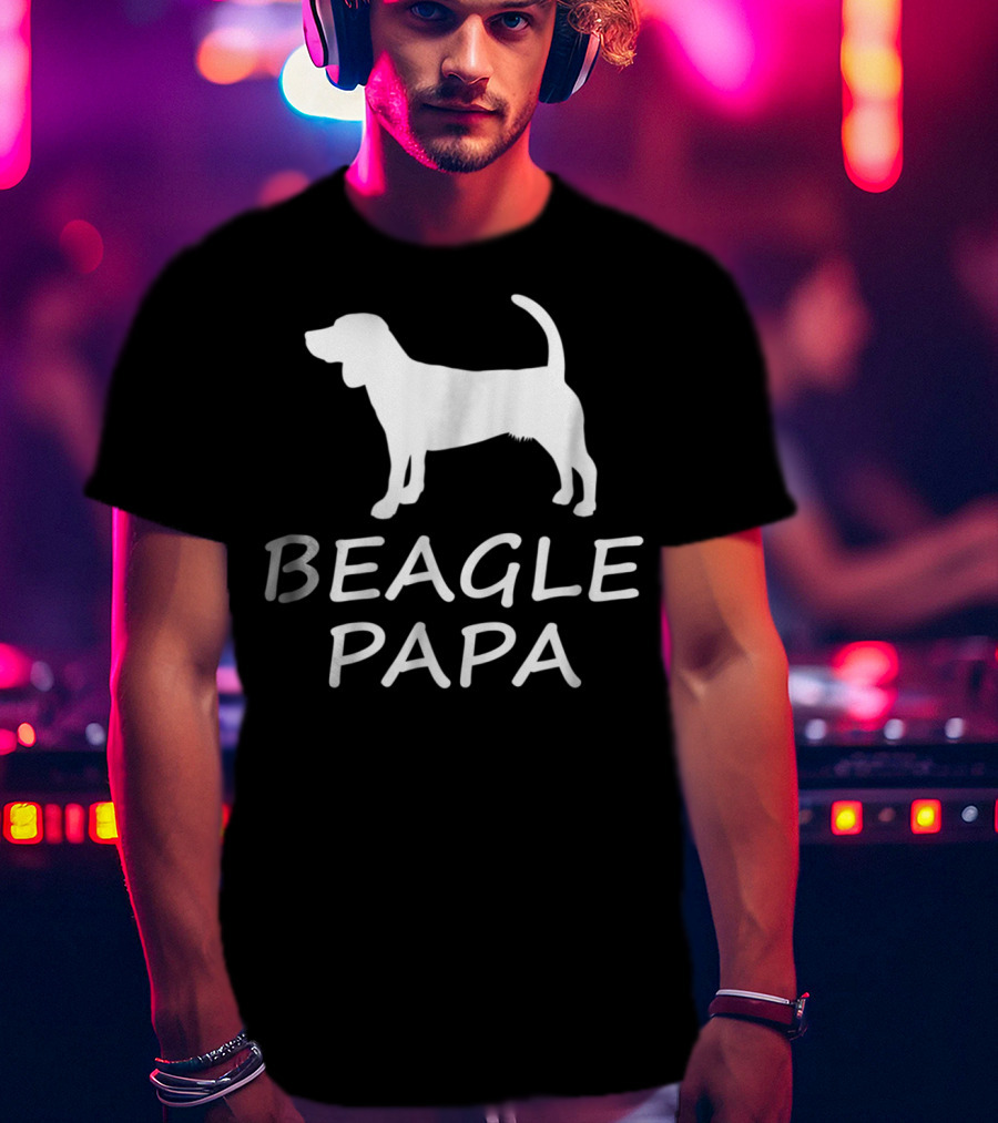 Beagle Papa Funny Beagle Lover Dog T-Shirt