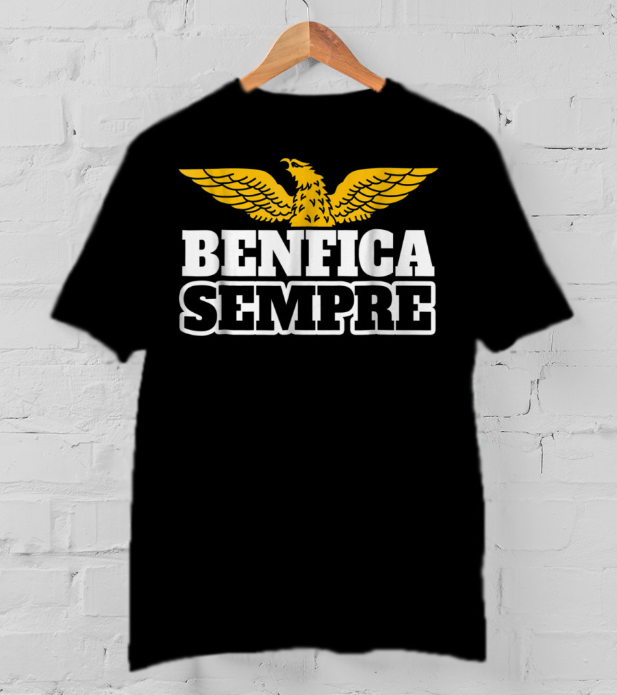 Benfica Sempre Fans Soccer Football Portugal Eagle Winged T-Shirt