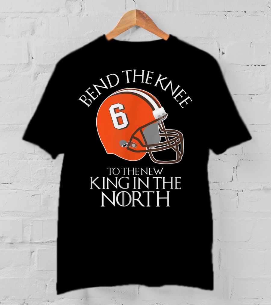 Bend The Knee 6 King In The North Football Helmet T-Shirt