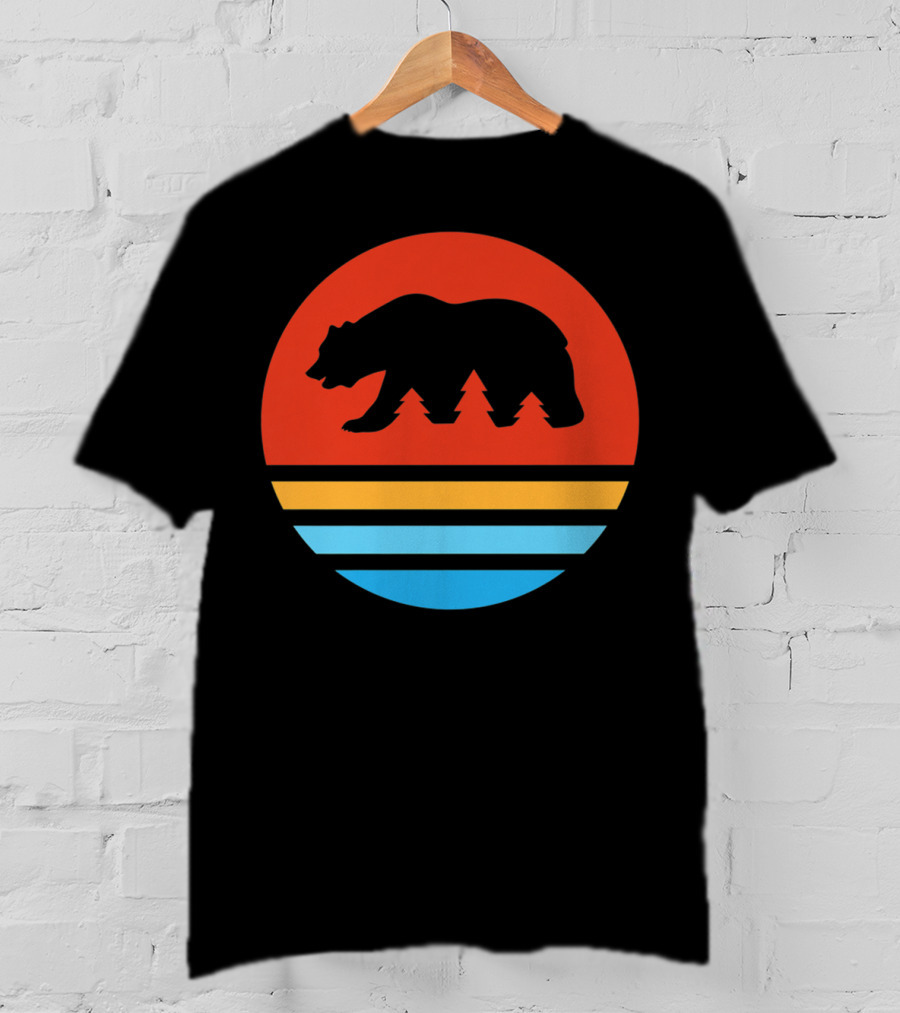 California Bear Sunset Stripes T-Shirt
