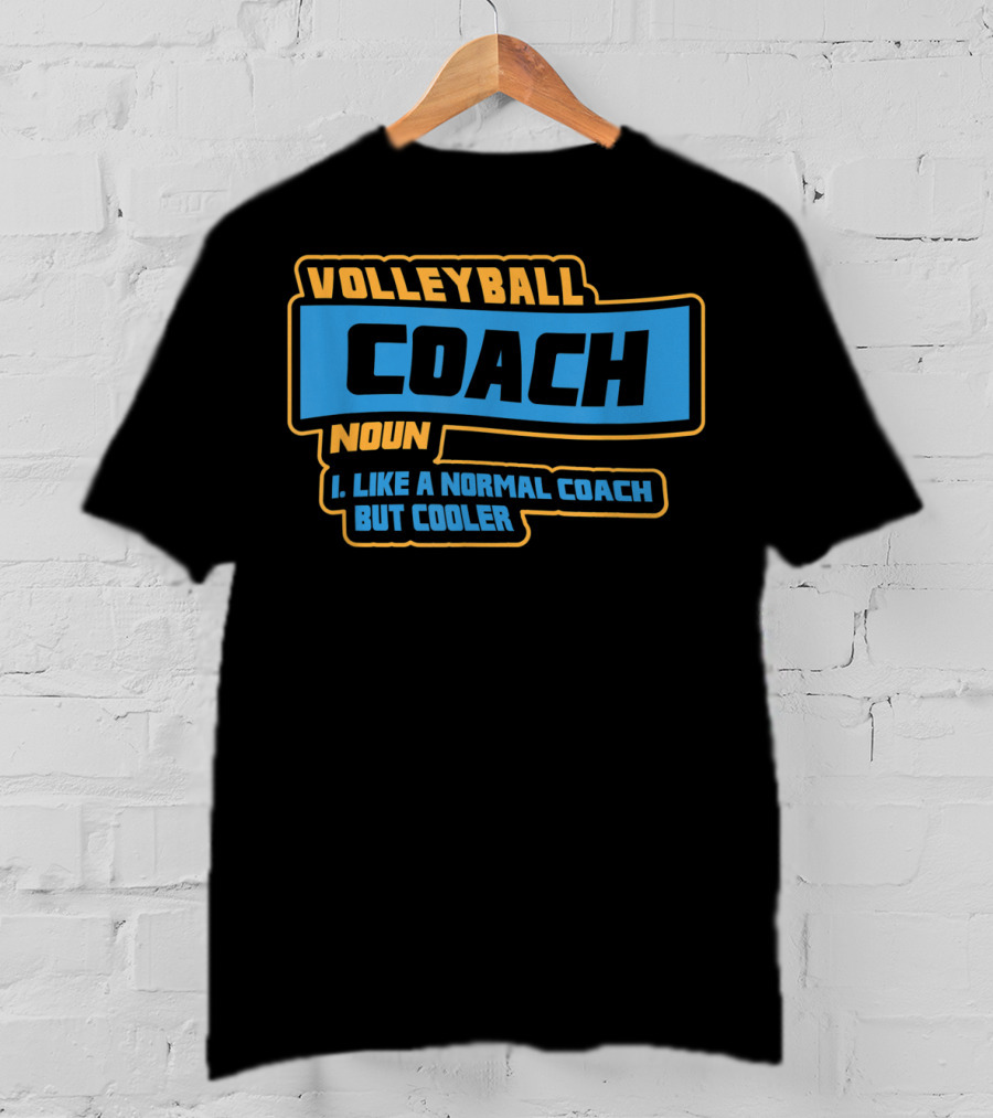 Volleyball Coach Noun I Like A Normal Coach But Cooler T-Shirt