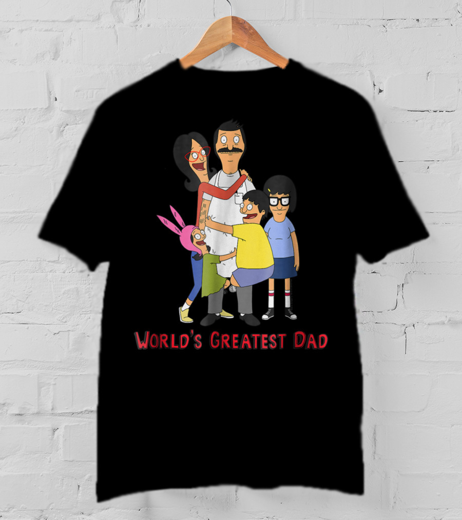 Bob's Burgers World's Greatest Dad Family Hug T-Shirt
