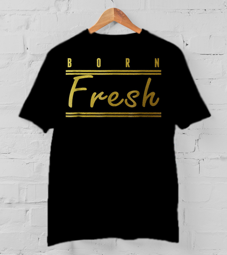 Born Fresh Gold Sneaker Heads Basketball T-Shirt