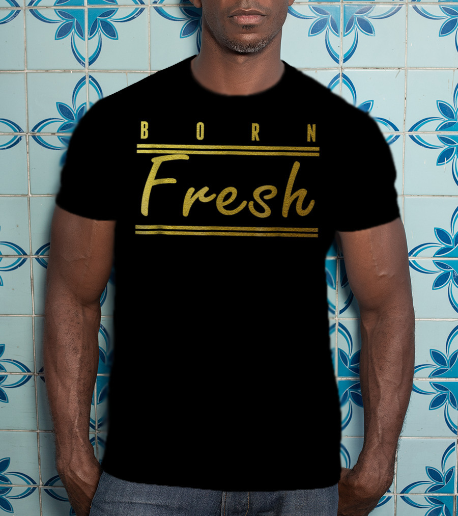Born Fresh Gold Sneaker Heads Basketball T-Shirt