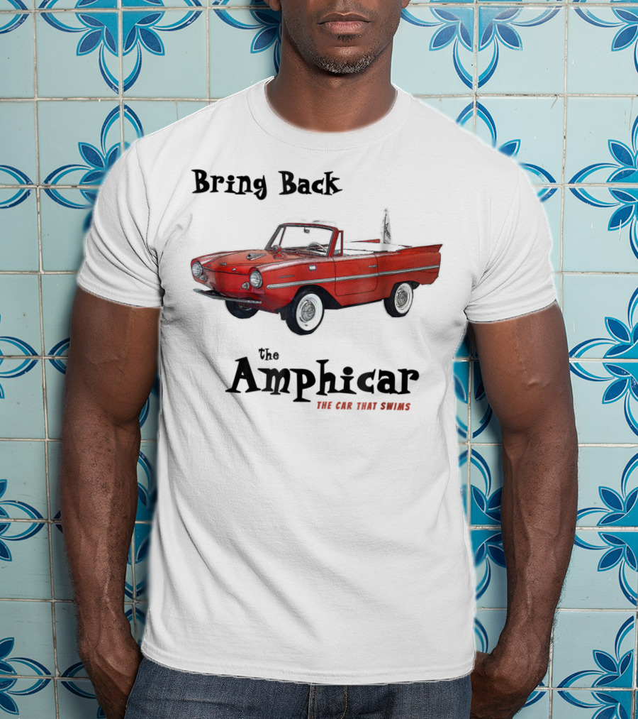 Bring Back The Amphicar The Car That Swims Red Vintage Convertible T-Shirt