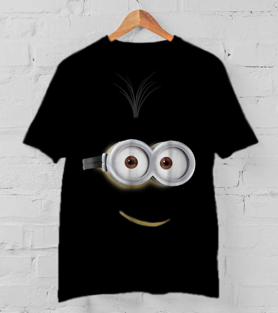 Despicable Me Minions Kevin Face Smile Eyes Goggles Hair T-Shirt