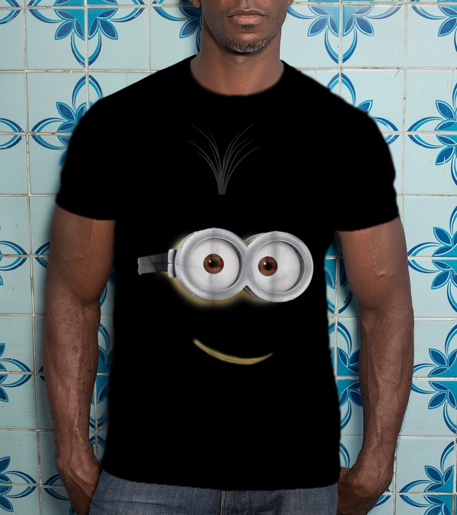 Despicable Me Minions Kevin Face Smile Eyes Goggles Hair T-Shirt